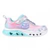 Girls Flutter Heart Light Up Flat Trainers