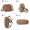 Genuine Leather Women's Crossbody Luxury Branded Soft Cowhide Shoulder Bag Simple Crossbody Purse Wallet Fashi Girls Tote Bag