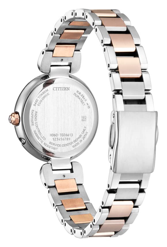 Citizen XC Eco-Drive Radio-Controlled Watch (Multicolor, Water Resistant, Women's) ES9465-50W Direct Flight Citizen Gift Radio-Controlled Solar