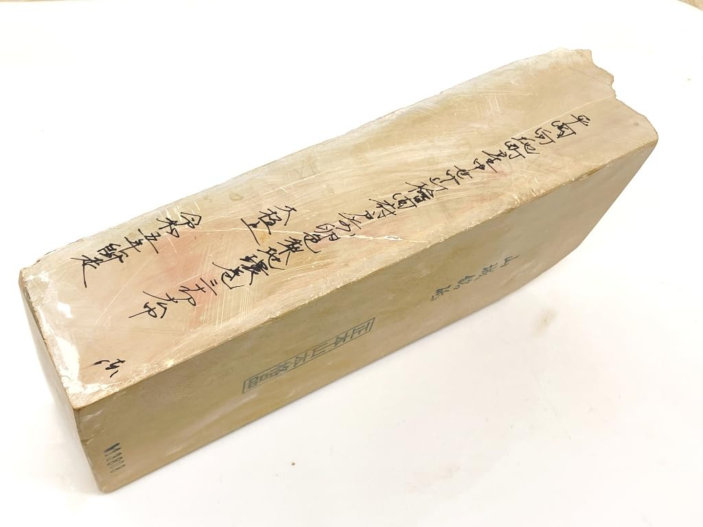 Natural whetstone Shomotoyama Yamashiro Meiten Umegahata Medieval Nakayama Hinoki Fu Tomae Egg color Satin ring roll Thirty cut wide width Large top