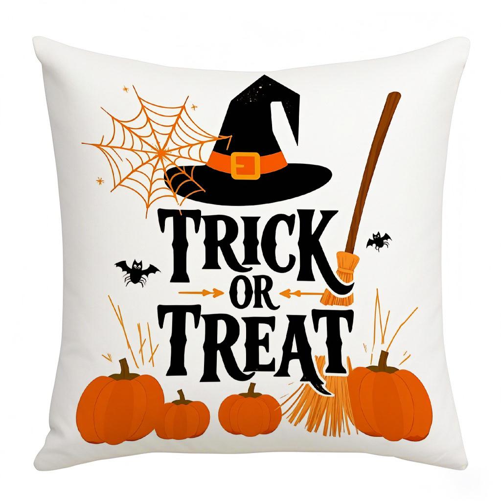 

Подушка Серии Хэллоуин Привидение Ведьма С Принтом Подушка Домашняя Подушка для Дивана Наволочка Набор для Украшения Спальни 45 * 45Cm * (excluding core)