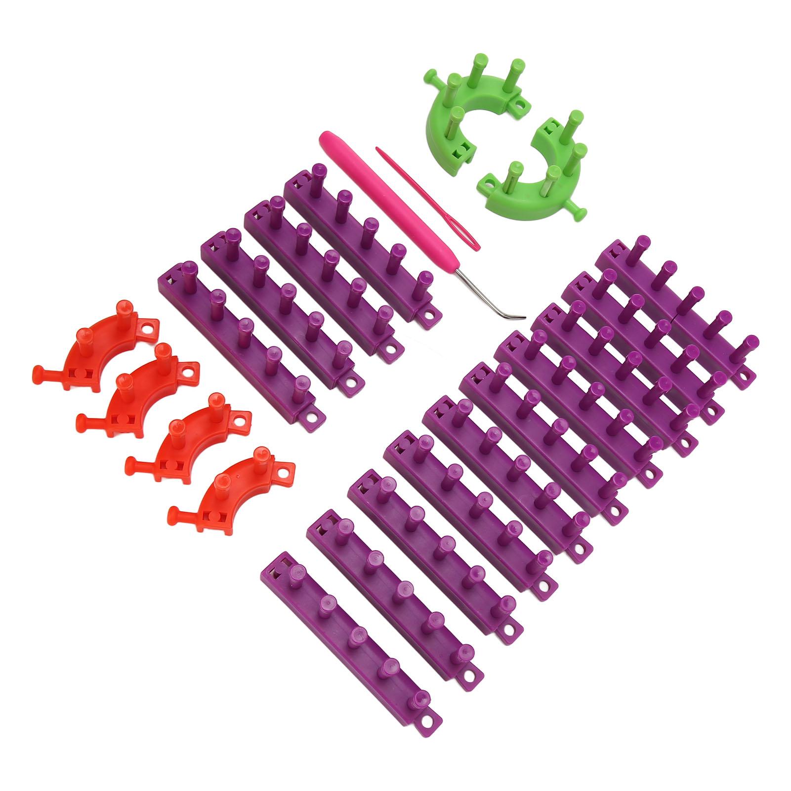 

Вязальные станки своими руками Изготовление портативных пластиковых легких ткацких станков Комплект для домашних одеял