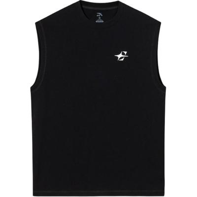 Basketball Series Solid Color Versatile Breathable Comfortable Basketball Vest Men Tops Basic-Black 952521106-3