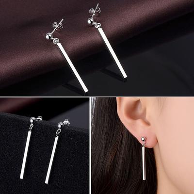 Módní Třásně Imitace Čtvercový Sloupek Dlouhé Geometrické Náušnice Náušnice Náušnice Dámské Náušnice