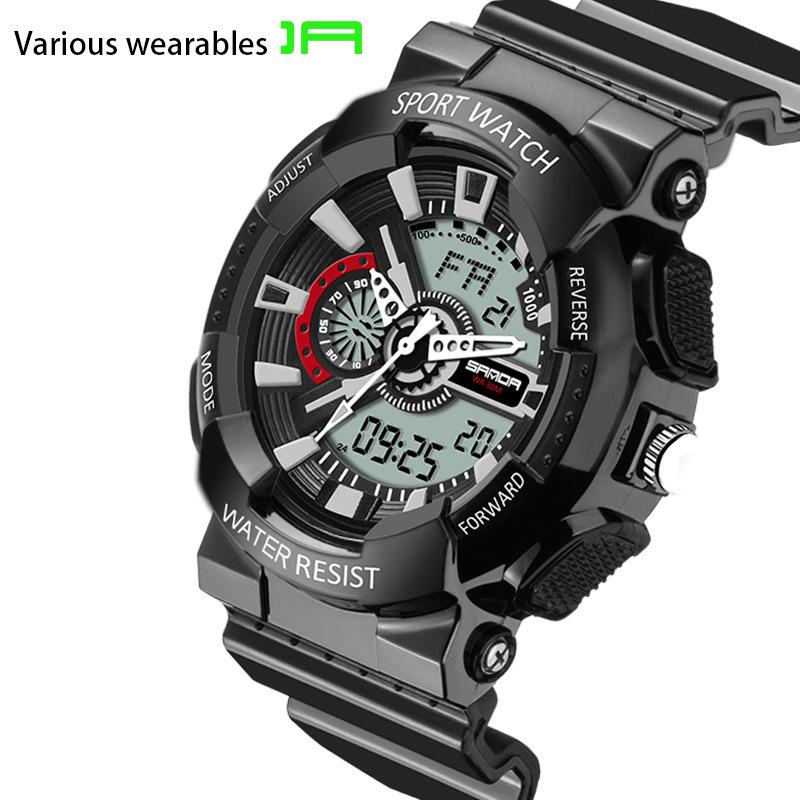 

Корейская версия модного тренда, светящиеся в темноте электронные спортивные часы Tide Student Korean Candy Kids Couple Watch