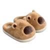 Women's Winter 2024 Capybara Plush Cotton Slippers - Warm, Thick, and Cute for Home Use