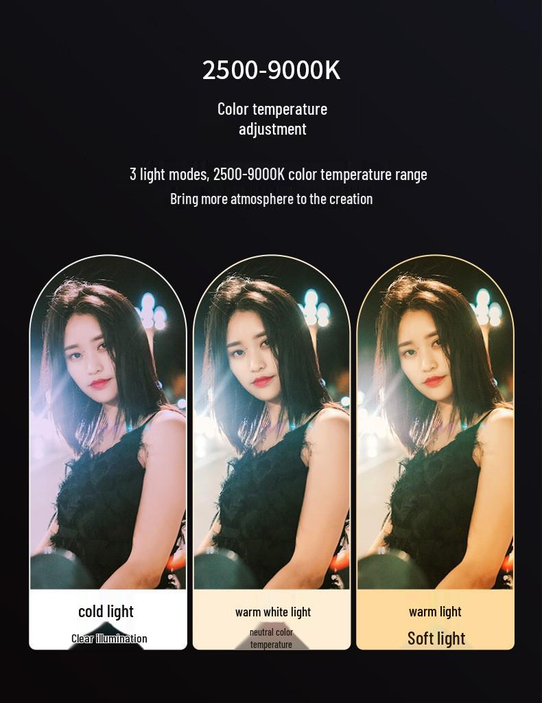 AY83 RGB Flash Light for Mobile, Live Broadcast, Computer, and DSLR Photography