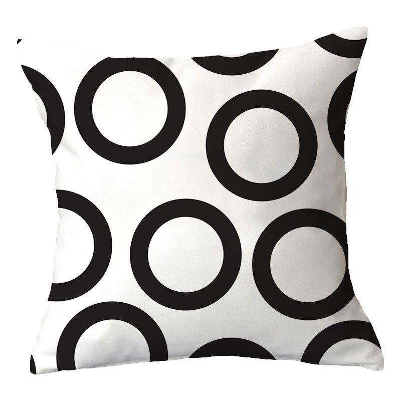 

Простая Новая Синяя Геометрическая Плюшевая Наволочка Домашняя Ткань Диванная Подушка Чехол Дизайн 45 * 45 without core