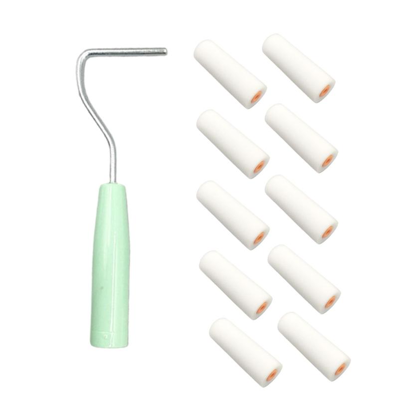 

Durability Soft Grip Sponge Paint Roller Tool With Comfortable Handle Sponge Roll Brush For Detailed Painting Projects