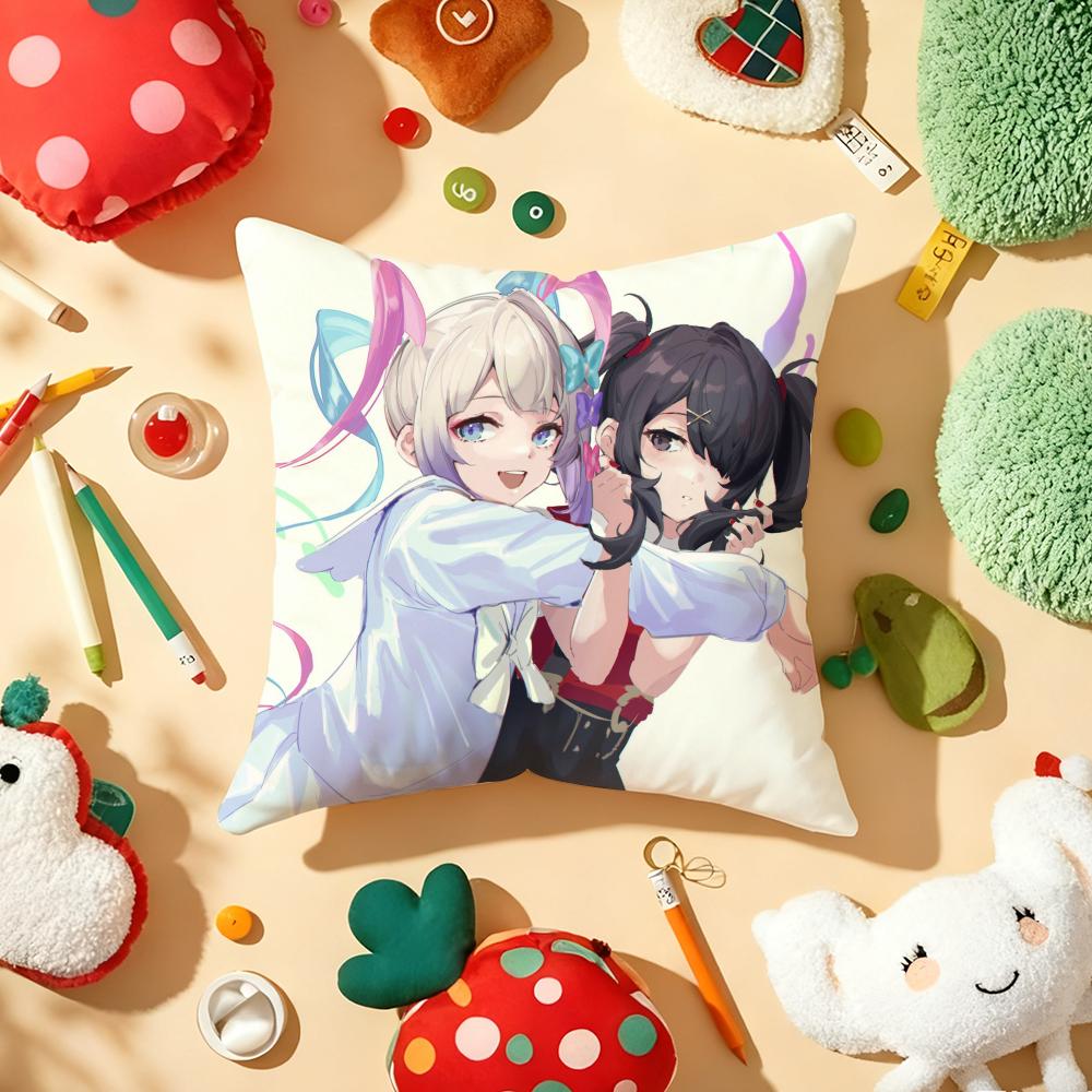 NNeedy Girl OverdoseS Game Cushion Cover Plush Fabric Soft DoubleSided Printed Sofa Warm Winter Home Gift Pillow Cover