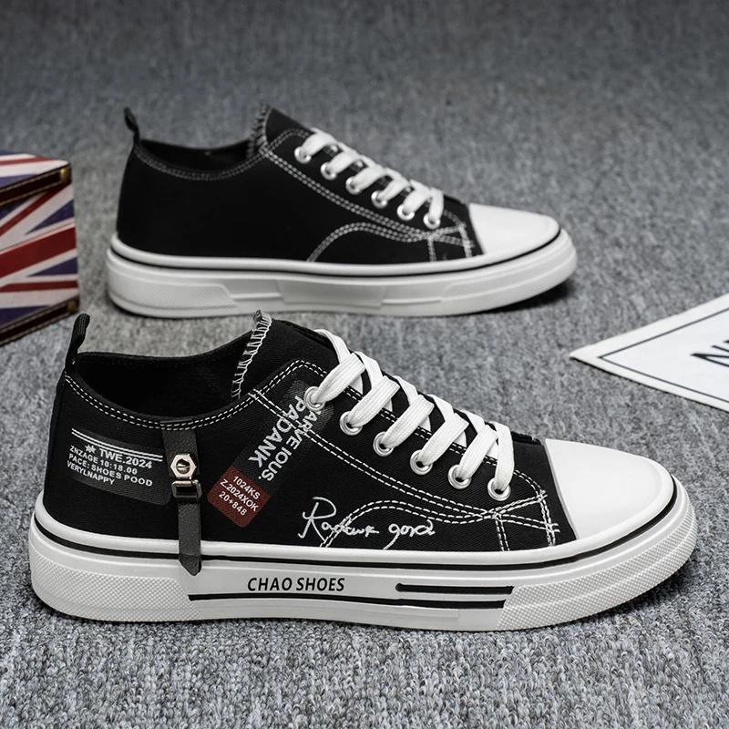 Canvas shoes, men's shoes, spring breathable thin design, student sports and leisure