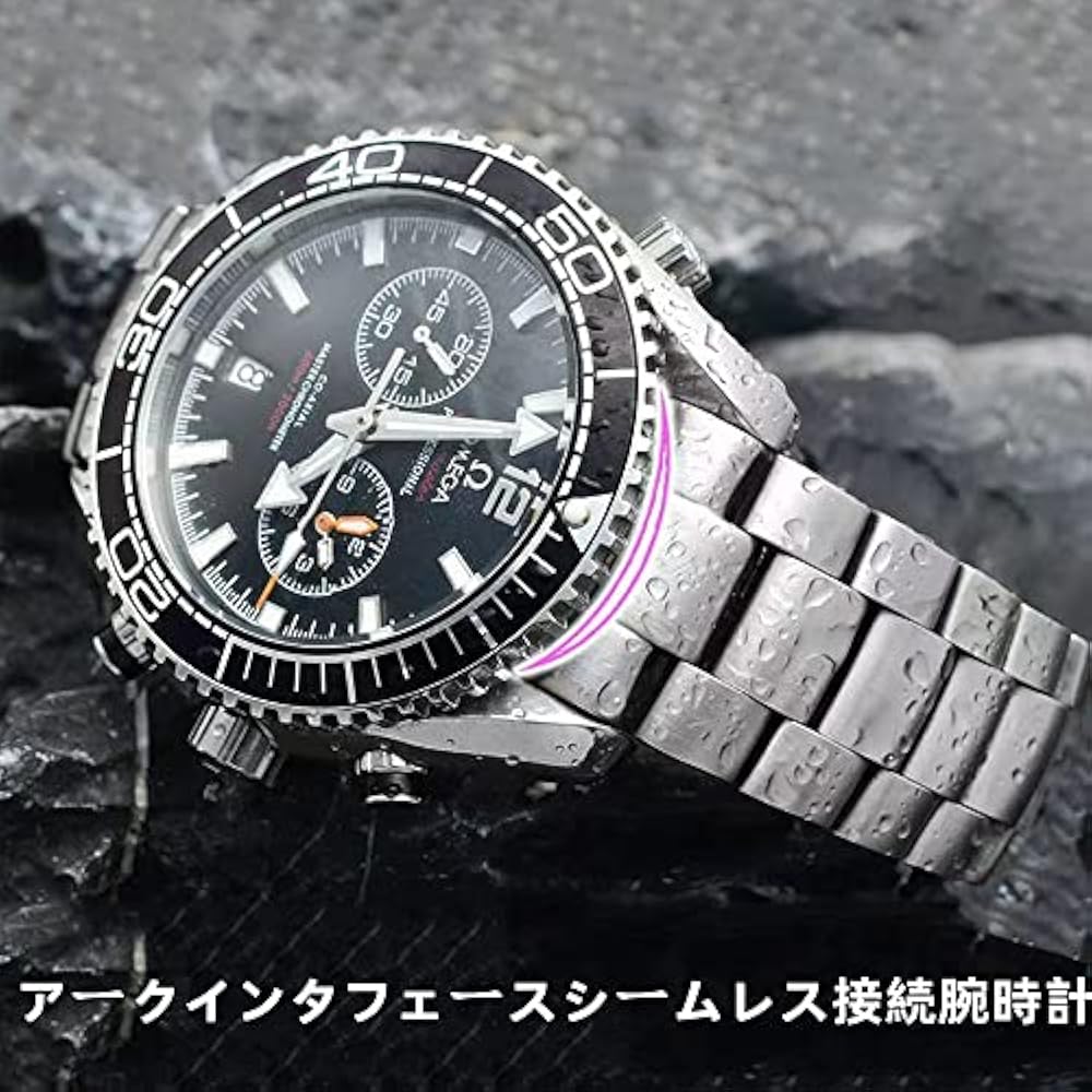[Nywing] Watch Strap Omega Belt 20mm 22mm Seamaster Watch Band Omega Belt Metal Strap Stainless S...