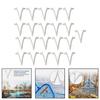 Attachment Clips Pool Brush Clips For Cleaning Pool Walls Super Value Pack Thick And Strong Plastic For Leaf Rakes