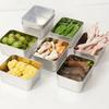 3Pcs Bacon Cheese Container Airtight Deli Meat Storage Box with Lids Fridge Safe Sealed Fruit Lunch Storage Box