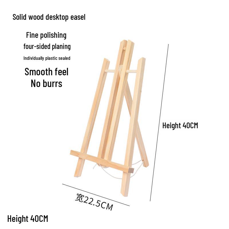 Mini Șevalet de Birou din Lemn pentru Cadru de Afișare Pictură în Ulei Numerotată pentru Copii