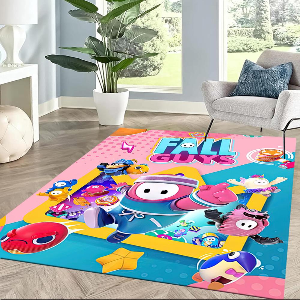 Fall Guys Adventure 1 Square rugs are a great choice for living rooms, bedrooms, home décor, and as gifts