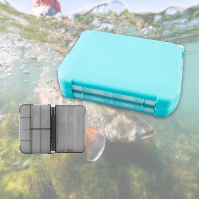 Fishing Tackle Box Accessories Container Hard Case Organizer Compact Double Layer Lures with