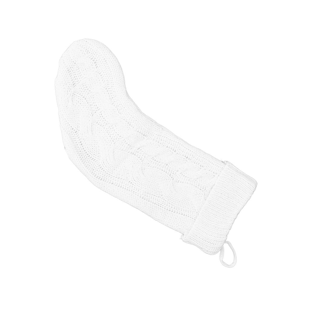 Pletená vánoční punčocha Sváteční dekorace Domácí ozdoby Měkká copánková pletenina Velká vánoční punčocha pro