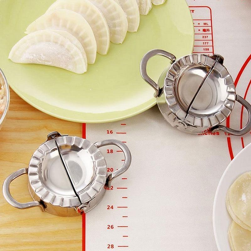 Kitchen Dumpling Mould Dough Press DIY Pastry Maker Samosa Empanada Mold Steel