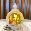 Portable Oil Lamp Christmas LED Night Lights Battery Powered Home Hanging Lanterns Festive Party Decor For New Year Night Lamp