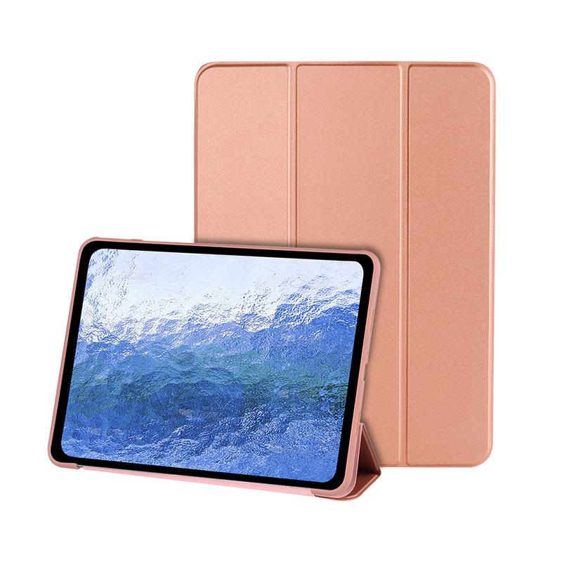 

FOR OPPO pad SE11 protective case silicone soft shell Tri-Fold smart sleep leather case PAD3 11.6in рожевий колір золота