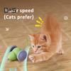 Smart Electric Mice Cat Toy Rechargeable Automatic Moving Mouse Car Toy with LED Lights Interactive Cat Teaser for Indoor Cats