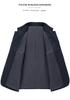 Men's Autumn Winter Wool Coat - Middle-aged Stand Collar Business Casual Jacket