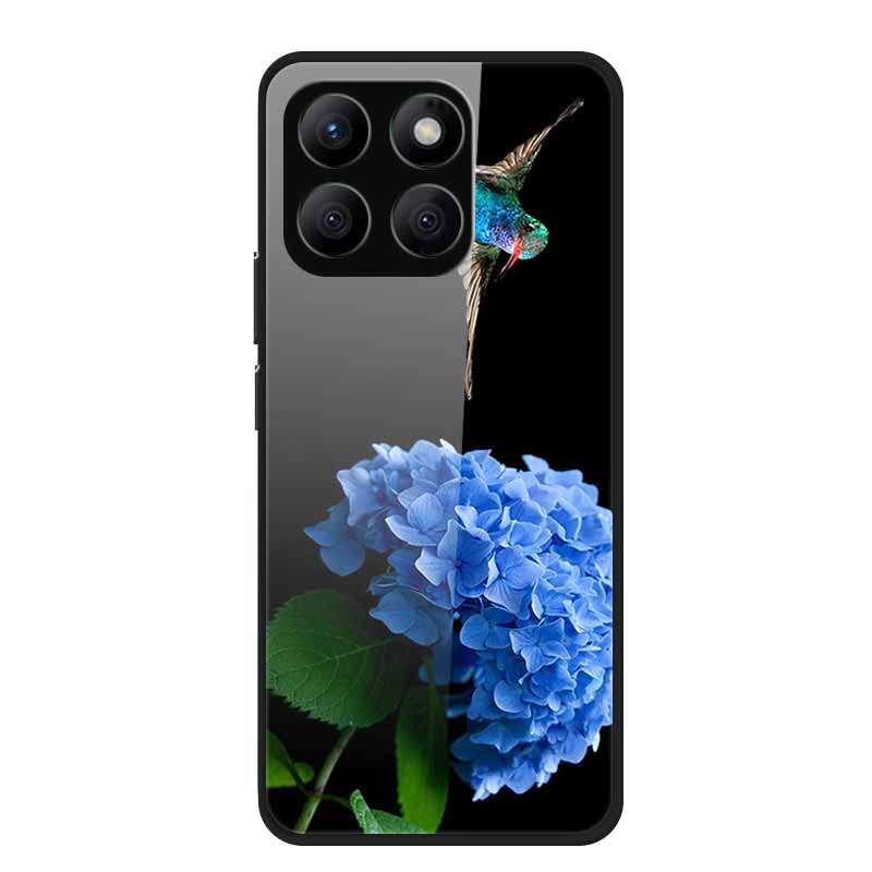 Glass Back Cover For Honor X8c Case X 8 c Soft Bumper Hard Tempered Glass Case For Honor X8c 4G Case HonorX8c X8 c X 8c 6.7" Bag