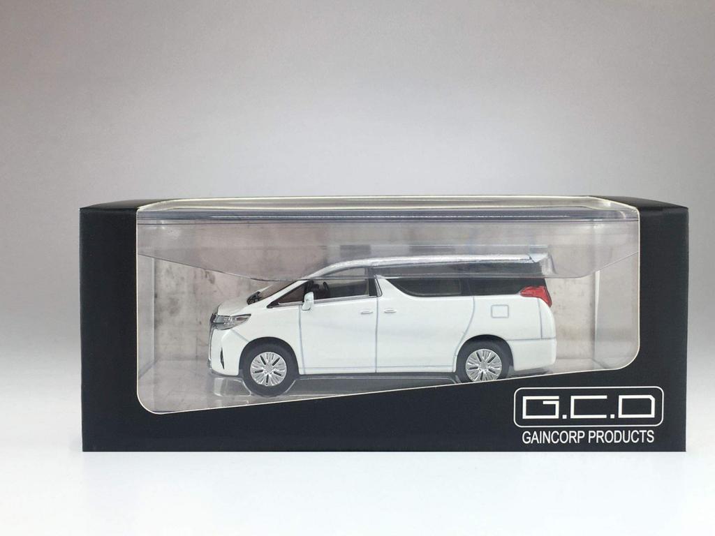 Gaincorp Products Scale 2019 Toyota Alphard White Pearl Crystal Drive Finished Model 1/64 Right-Hand KS004-16