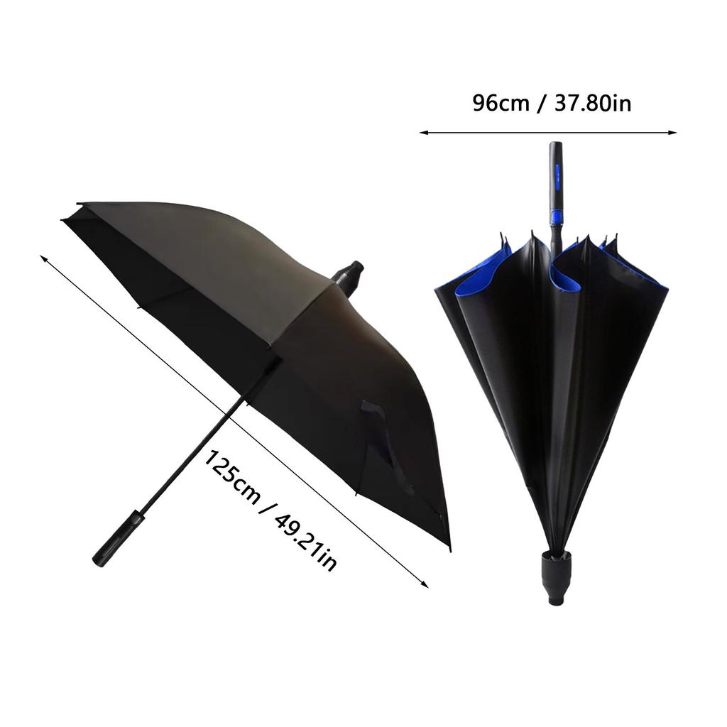 125cm Umbrellas With Waterproof Cover Enlarged Portable Long Handle With Curved Hook, Automatic Sun Umbrella Rain Umbrellas