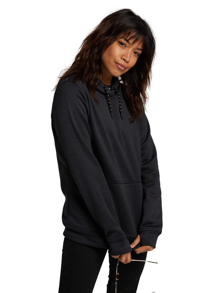 Burton Oak Pullover True Black Heather Women's Hoodie, Medium,