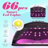 DianaBeauty UV LED Nail Lamp 66 LEDs 280W Nail Dryer for Gel Polish Curing with Automatic Sensor 4 Timer Setting Nail Art Tools