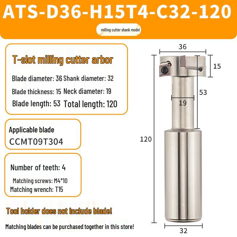 T-Slot Trapezoidal Milling Cutter for Shank Machining Center, Side Milling, and Grooving (Sizes: 21, 25, 32, 36, 40, 50, 60)
