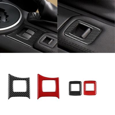 Bil Armstöd Box Strömbrytare Fönsterkontroll Knapp Skydd Trim Klistermärke Ram Biltillbehör För Mazda Mx-5 Miata Nc 2009-2015