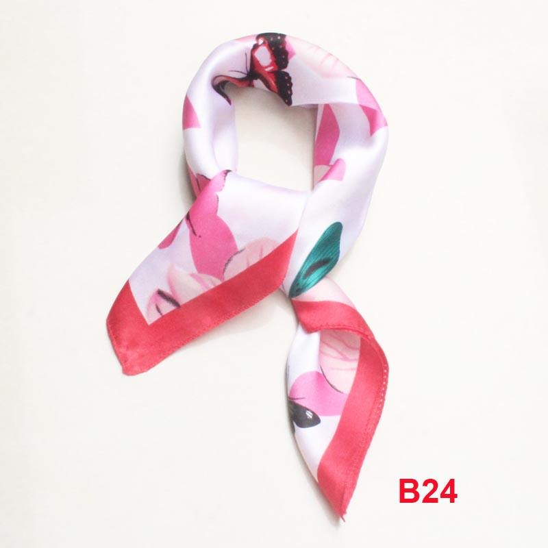 Fashionable Womens scarfs silk scarf Foulard Luxury Scarf NeckerChief  50CM designer scarf women red butterfly B024
