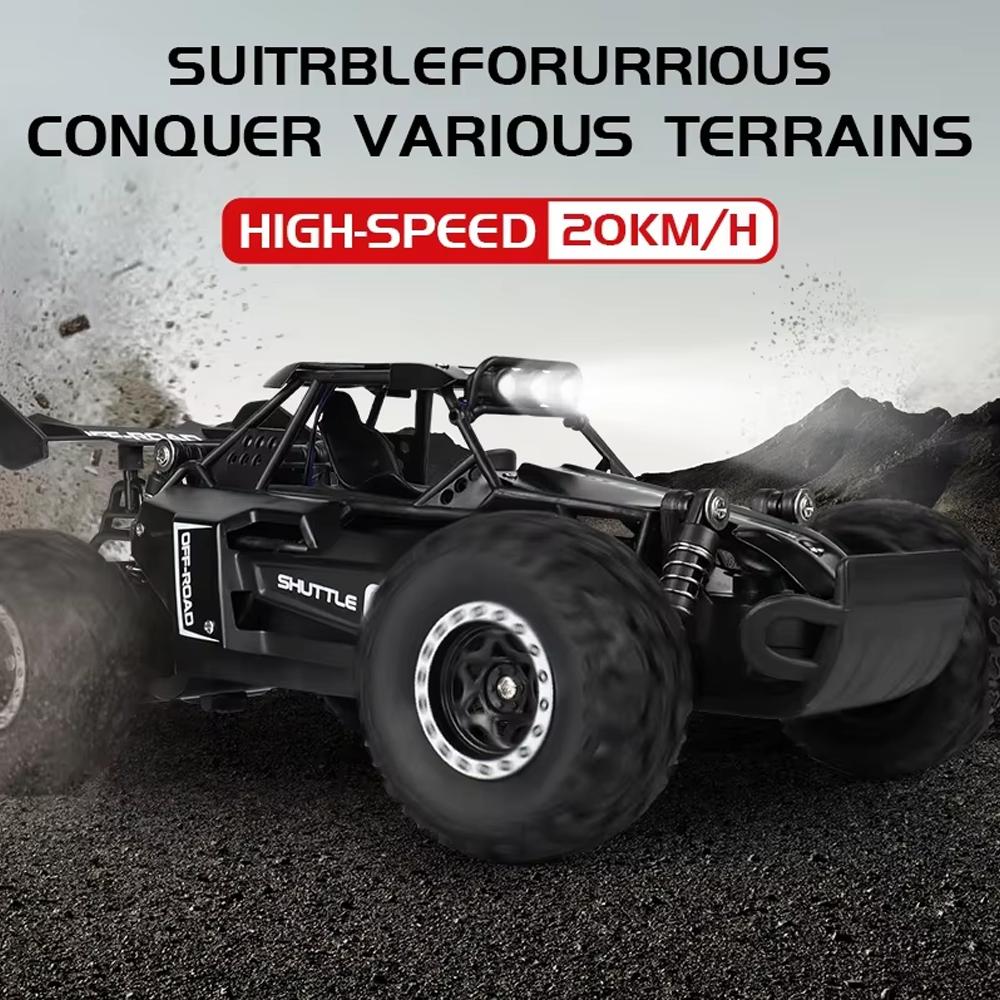New RC Car 1:16 2.4Gh 20KM/H Model With LED Lights 2WD Off-road Remote Control Climbing Vehicle Outdoor Cars Drift Toys Boy Gift