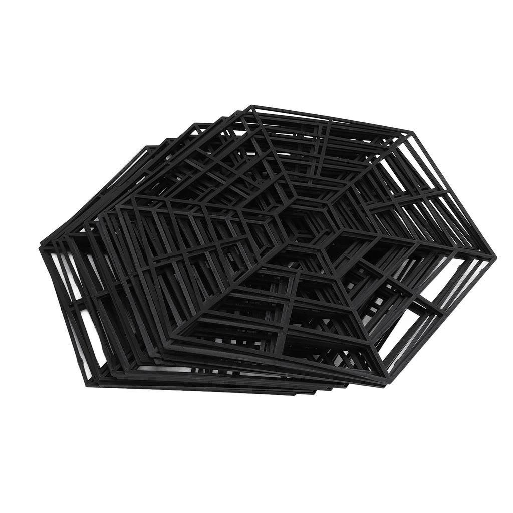 20 Set Pond Fish Protector Net 6 Angle Plastic Floating Netting Supplies Avoid Heron Deterrent
