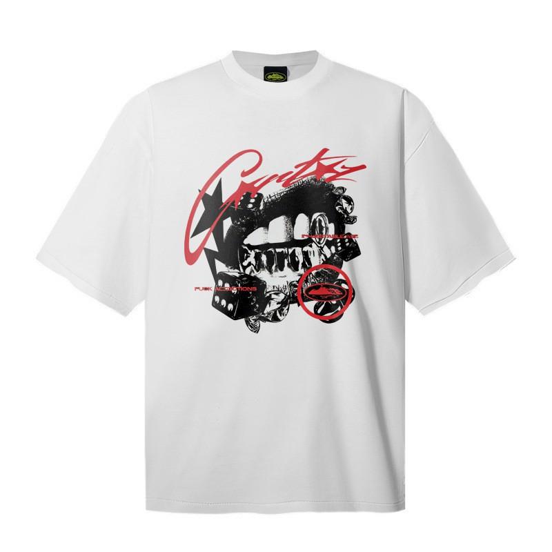 Corteiz Alcatraz Streetwear Heavyweight Cotton Tee Unisex Oversized Fit Casual Short Sleeve