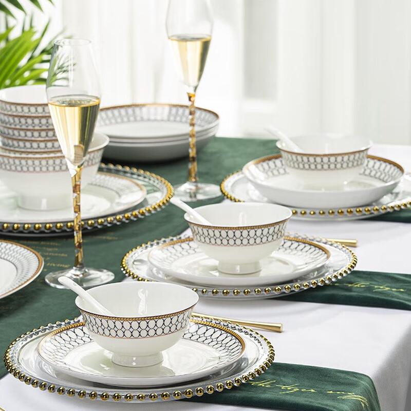 Lingshi Jingdezhen Bone China Dinnerware Set