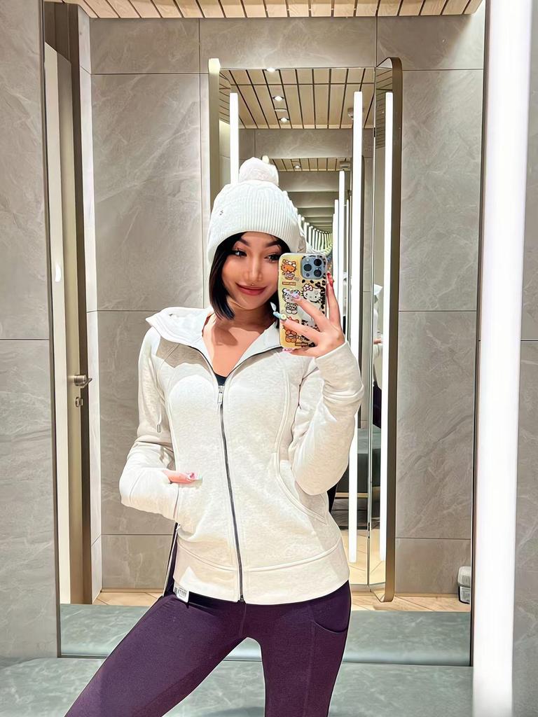 Dámská fleecová mikina s kapucí na zip Lulu Slimming