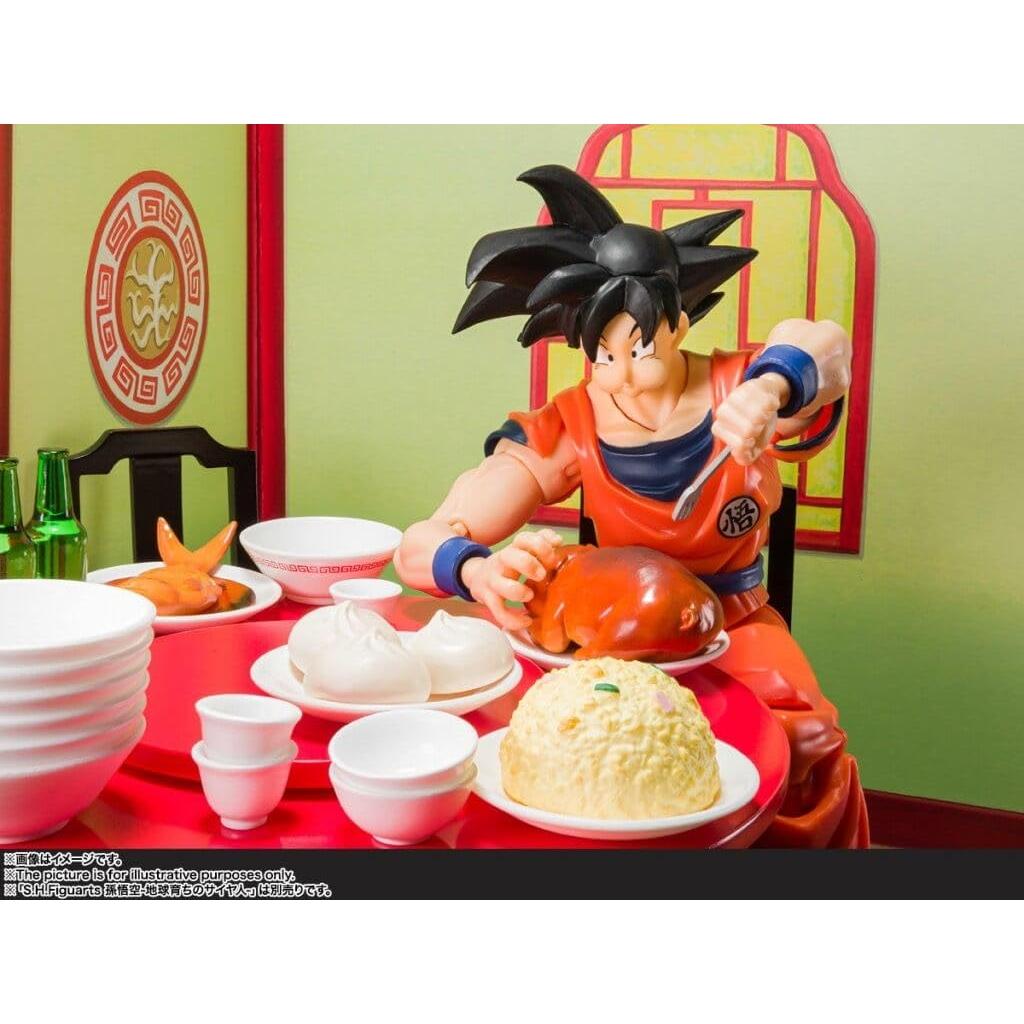 TAMASHII NATIONS S.H.Figuarts Dragon Ball Z Гоку Удовлетворенный Набор 200 мм АБС ПВХ Раскрашенная Подвижная Фигурка