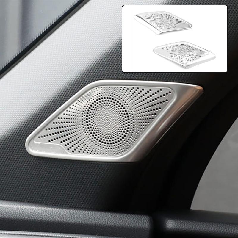 Kia Sorento 2021-26 A-Pillar Speaker Cover - Stainless Steel Interior Trim