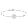 Silver Star Mother-of-Pearl 925 Silver Bracelet B065-02H.