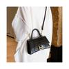 Henkeltasche Damen Alligator PU-Leder Sanduhr Handtasche Metall Schulter Messenger Bag