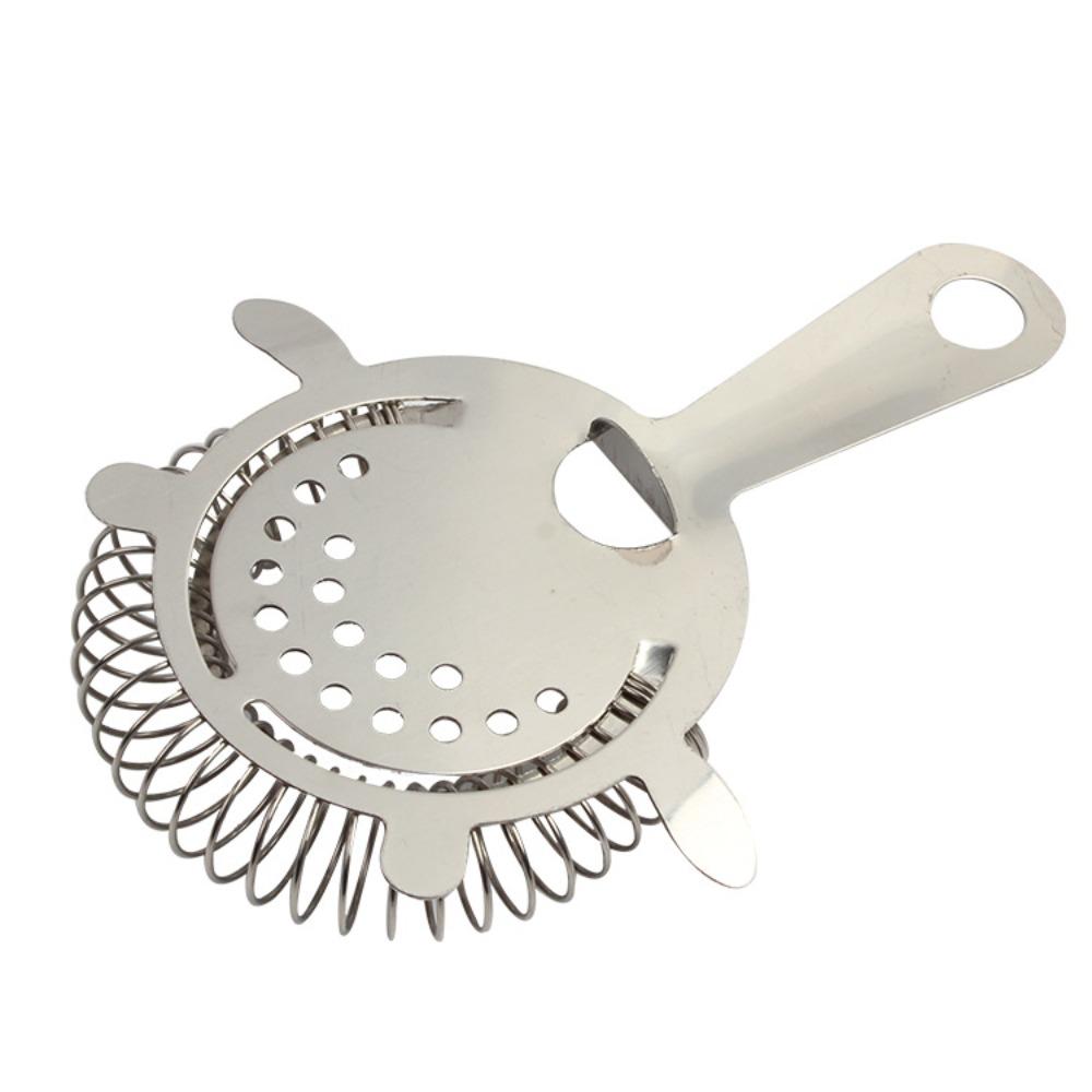 With Spring Bar Strainer Silver Ice Filter Professional Cocktail Strainer  Bartender