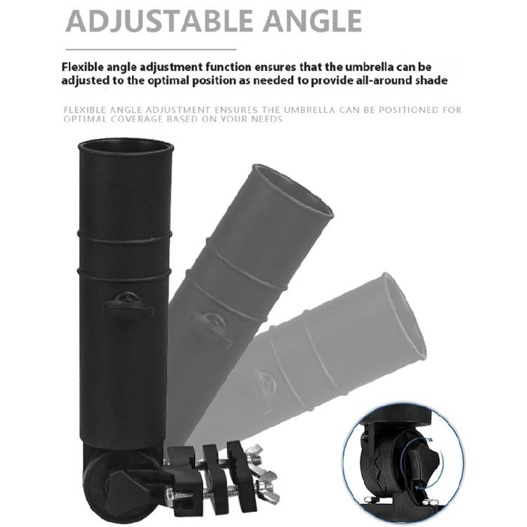 Adjustable Golf Trolley Umbrella Stand Clip Replacement Universals Golf Cart Umbrella Holder Stroller Umbrella Stands