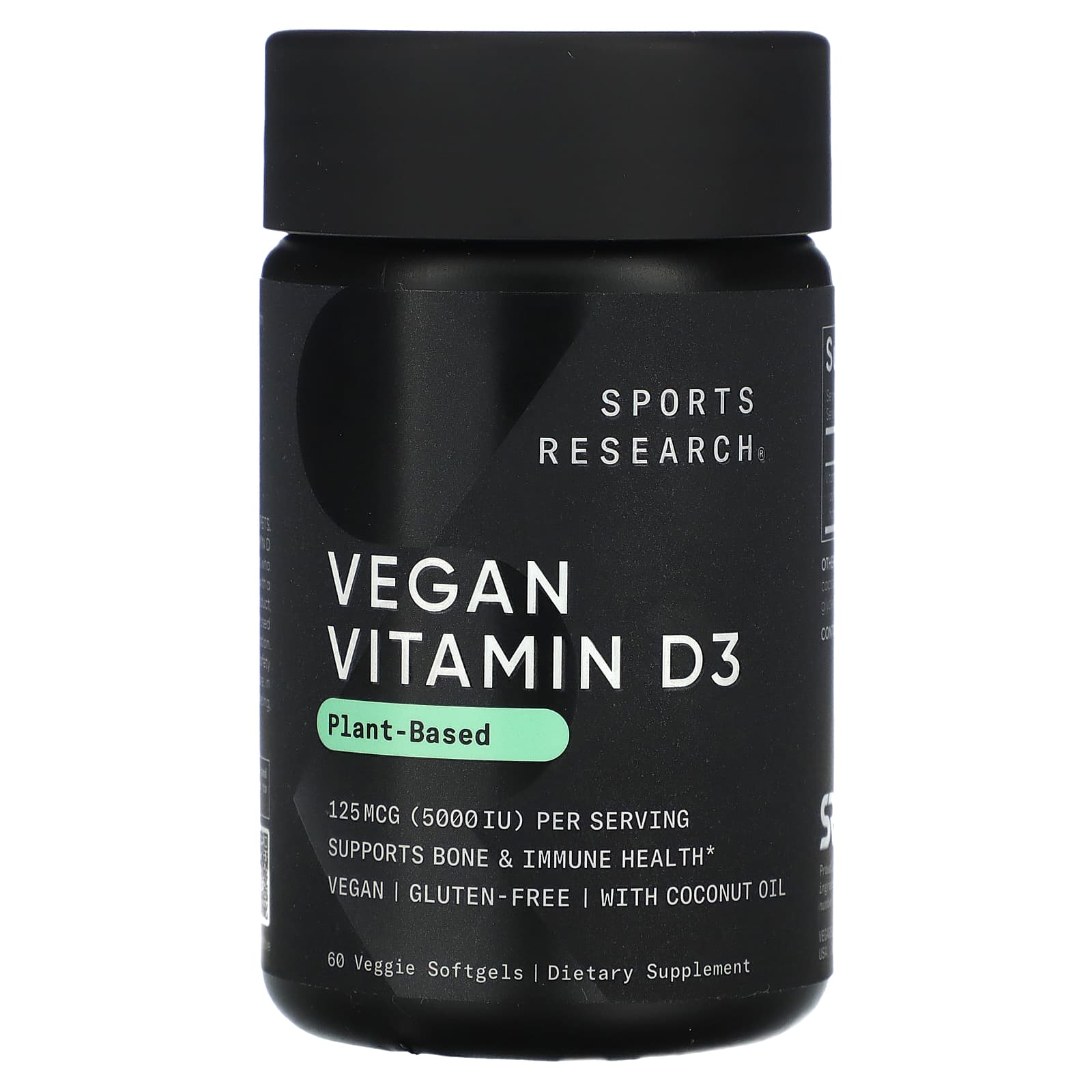 

Vegan Vitamin D3, 125Mcg/5,000Iu, 60 Veggie Softgels
