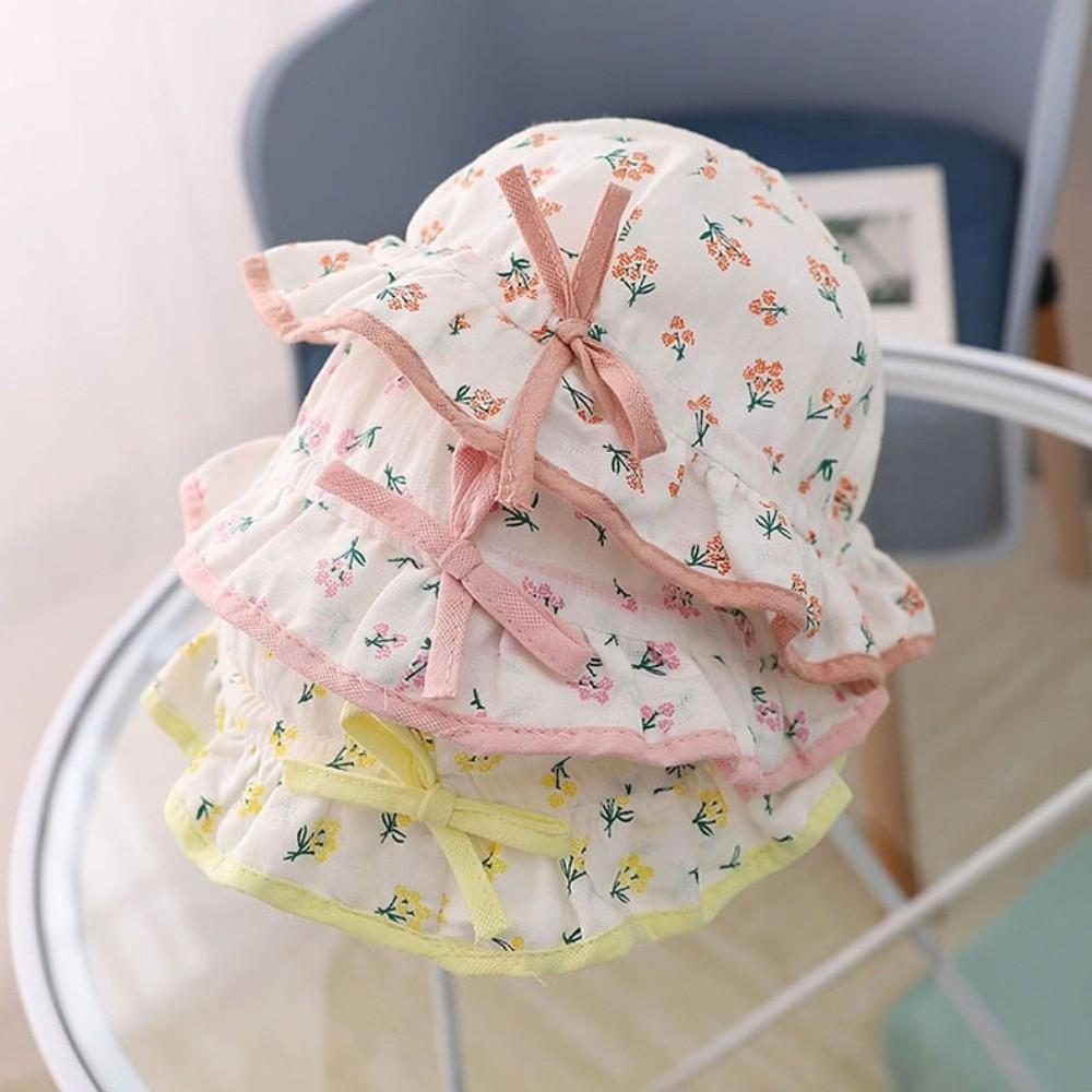 Lovely Bow Baby Hat Breathable Children Hat Cute Infant Hat  1-18Month Baby