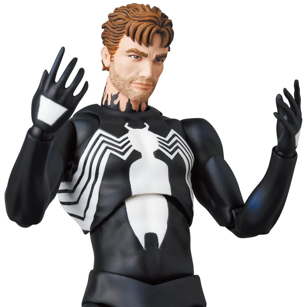 MAFEX Schwarz Kostüm Comic ca. 155mm Action Nr.147 Spider-Man Ver. große, vorgemalte Figur.