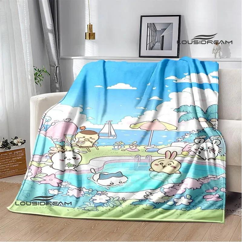 3D Cute C-Chiikawas Printed Blanket Flannel Warm Blankets Soft and Comfortable Blanket Bed Linings Cubre Cama Birthday Gift
